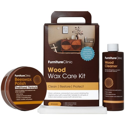 Wood wax care kit - wood, to